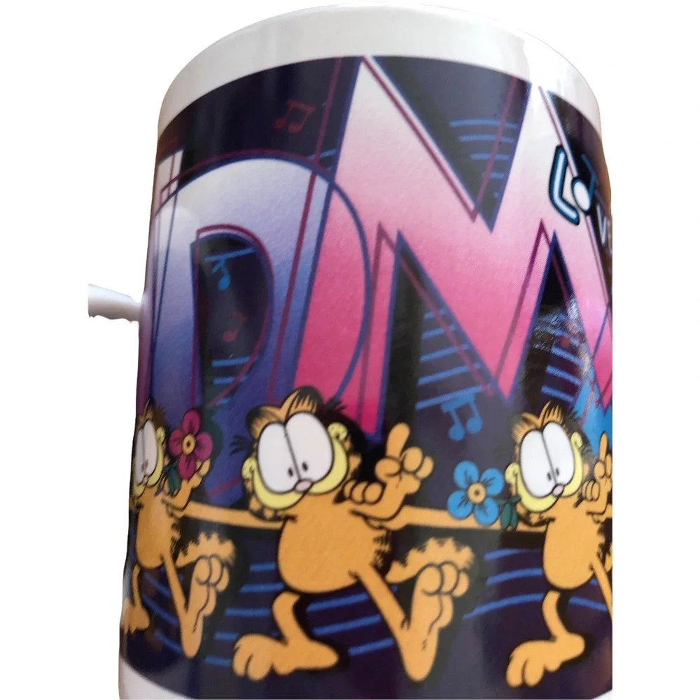 Garfield GRANDMA GRANDPA LOVE YOU Ceramic CUPS Mugs 1998 Vtg Gift‎ Y2K